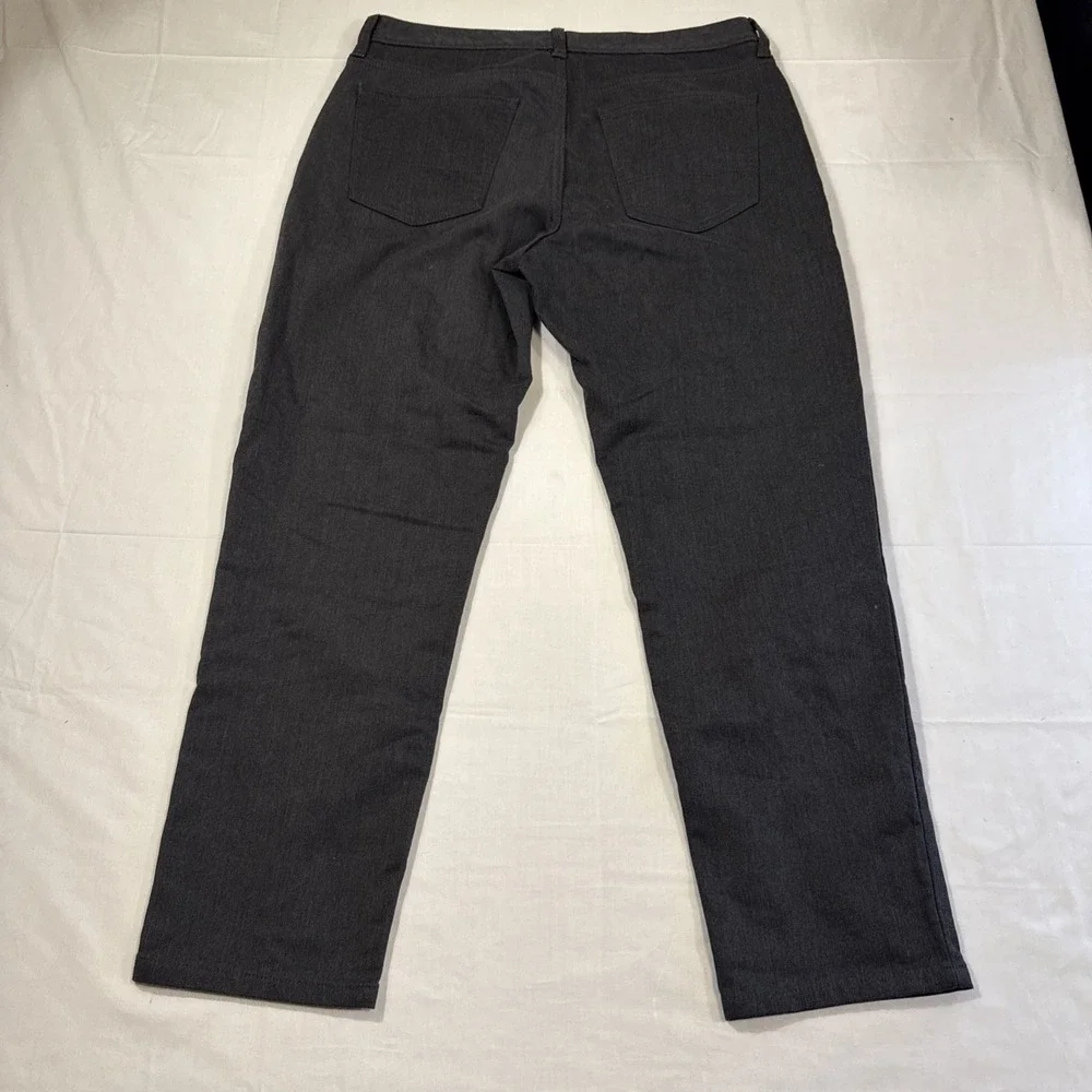 JEANS Banana Republic Mens 32x30 CHARCOAL GRAY Travel Athletic Fit Stretch Chino